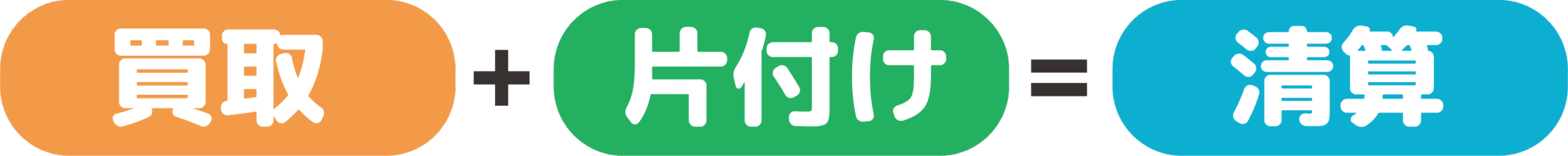 買取＋片付け＝清算